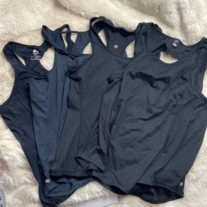 Bundle set/4 Tank Tops for Workout, weight lifting, yoga, etc Sz medium m